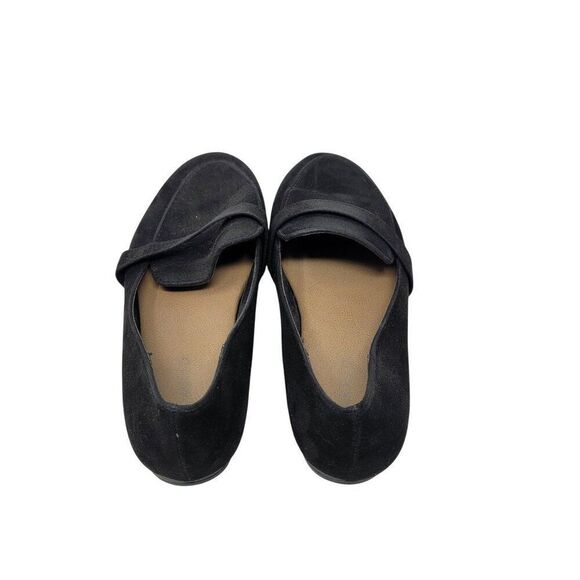 Torrid Womens Black Vegan Faux Suede Slip On Loafers Sz 7 Comfortable Shoes - Picture 8 of 10